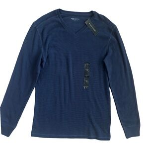 NWT Structure Men's Waffle Thermal Long Sleeve - Blue - Medium